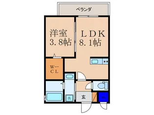 Gracias Court 山科【2階】の間取り