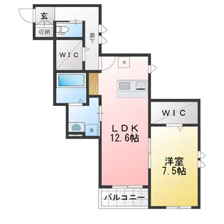 アヴェニール横濱大口【2階】の間取り
