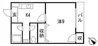 グラース沖本【1階】の間取り
