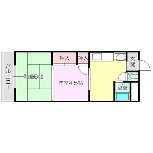 パールハイツ【4階】の間取り