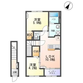 グランドビュー千本桜【2階】の間取り