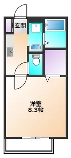 クレスト西町【2階】の間取り