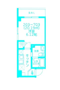 BEYOND北新横浜【6階】の間取り