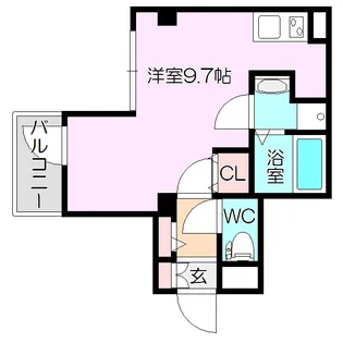 カルム西淡路【4階】の間取り