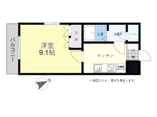 パジェール パークサイド【1階】の間取り