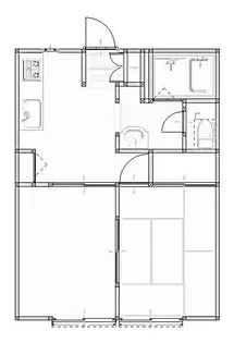 ライトハウス自由ケ丘C【1階】の間取り