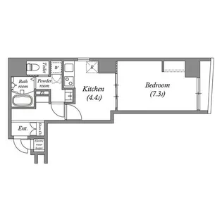 オーパスホームズ八丁堀【9階】の間取り