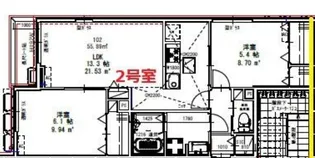 ピースコート登戸VI【2階】の間取り