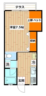 プレジオナカダ【1階】の間取り