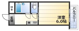 ハイツ中路2【5階】の間取り