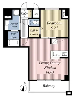 La Camminare(ラ・カミナーレ)【3階】の間取り