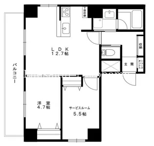 Paulownia Valley-take12大口通【5階】の間取り
