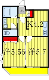 ダイヤモンドクレスト南柏【3階】の間取り