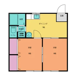 タウン松山II【1階】の間取り