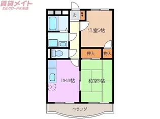 レジデンス菰野【1階】の間取り