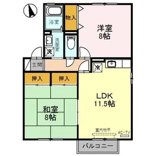 サンウェル16 B棟【1階】の間取り