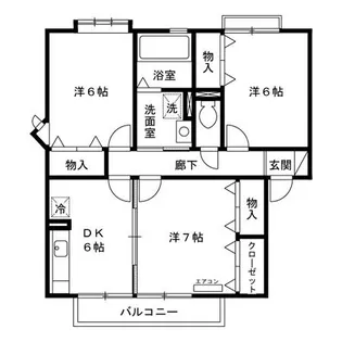 アザレアパーク J【2階】の間取り