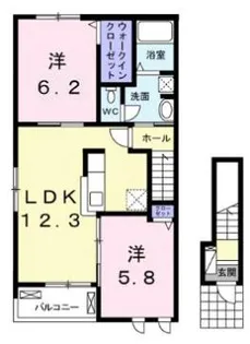 ペリドットB【2階】の間取り