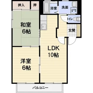北秀荘【1階】の間取り
