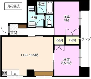 アルビオンU【6階】の間取り