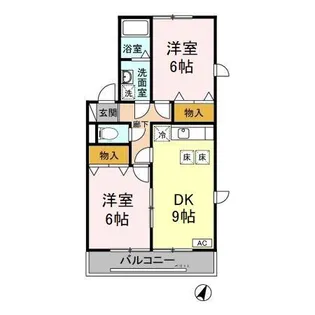 パルシャルマンB【1階】の間取り