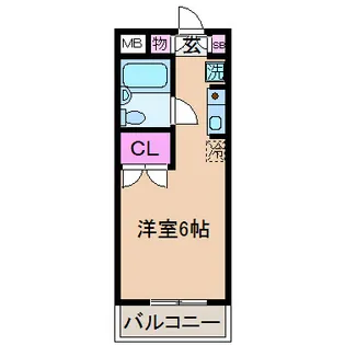 サカエフラット元住吉【4階】の間取り