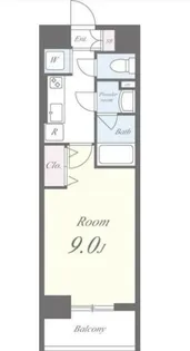 フォーチュン ドゥミール【7階】の間取り