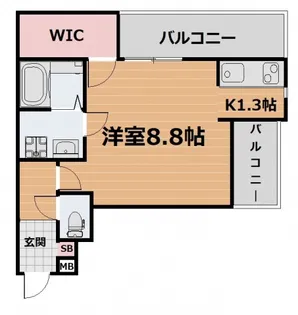 マナーズハウス山科駅前II【3階】の間取り