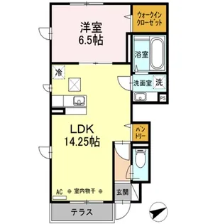 アルピーヌ フローラ【1階】の間取り