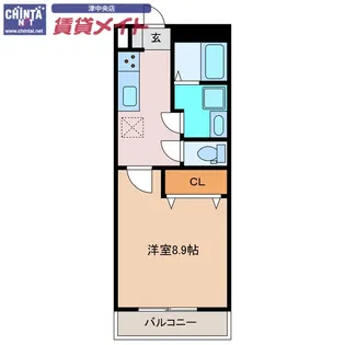 VIGORE kurima【4階】の間取り