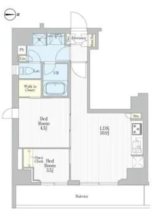 REFRAME 5 Iriya【12階】の間取り