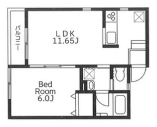 メゾンDUO【1階】の間取り