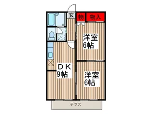 エクシア司A棟【1階】の間取り