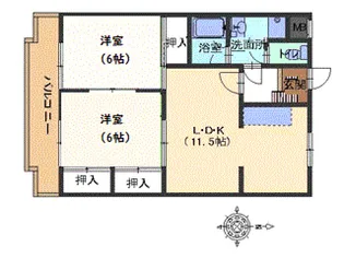 プチコーポ【3階】の間取り