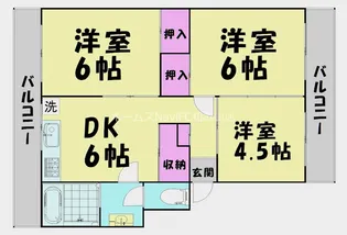 MS北島B棟【4階】の間取り