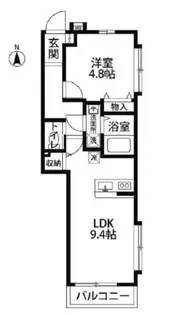 ブランドール中野【1階】の間取り