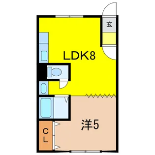 オリス大樹【1階】の間取り