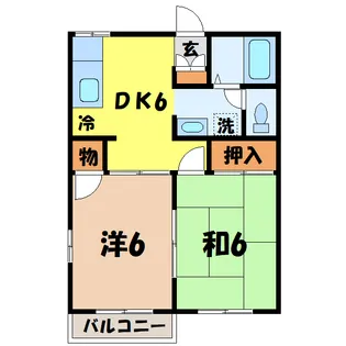 リバーストーン籠原(熊谷市新堀)【1階】の間取り