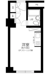 六本木ユニハウス【4階】の間取り
