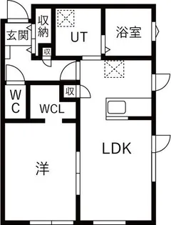 ハーモニー春日町【2階】の間取り