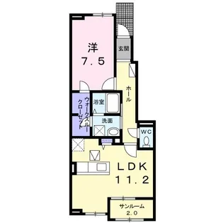 ベル メーフ【1階】の間取り