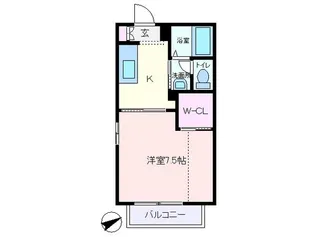 中央コーポ【2階】の間取り