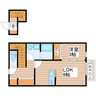 ピュアランド岩切【2階】の間取り