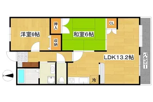 サンワクストリー大和【5階】の間取り