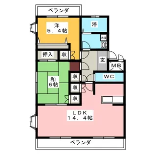 ブルーベル【3階】の間取り