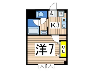 披露山アパ-トメント【3階】の間取り