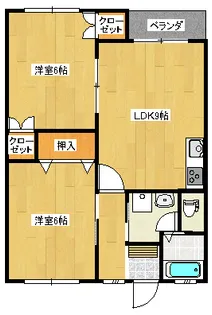 コーポユウ【1階】の間取り