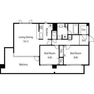 ガーデン杉並方南【3階】の間取り