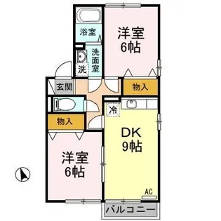 リビングタウン金池 I【1階】の間取り
