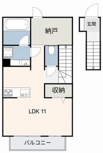 フルハウスコンシェルジュ ハート【2階】の間取り